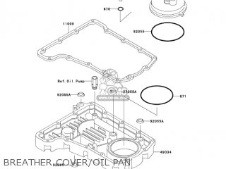 BREATHER COVER/OIL PAN - ZR750H3 ZR7S 2003 USA CALIFORNIA CANADA