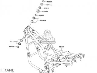 FRAME - ZR750H3 ZR7S 2003 USA CALIFORNIA CANADA