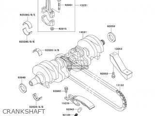CRANKSHAFT - ZR750H3 ZR7S 2003 USA CALIFORNIA CANADA
