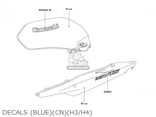 DECALS (BLUE)(CN)(H3/H4) - ZR750H3 ZR7S 2003 USA CALIFORNIA CANADA