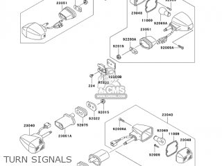 TURN SIGNALS - ZR750H3 ZR7S 2003 USA CALIFORNIA CANADA