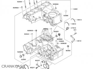 CRANKCASE - ZR750H3 ZR7S 2003 USA CALIFORNIA CANADA