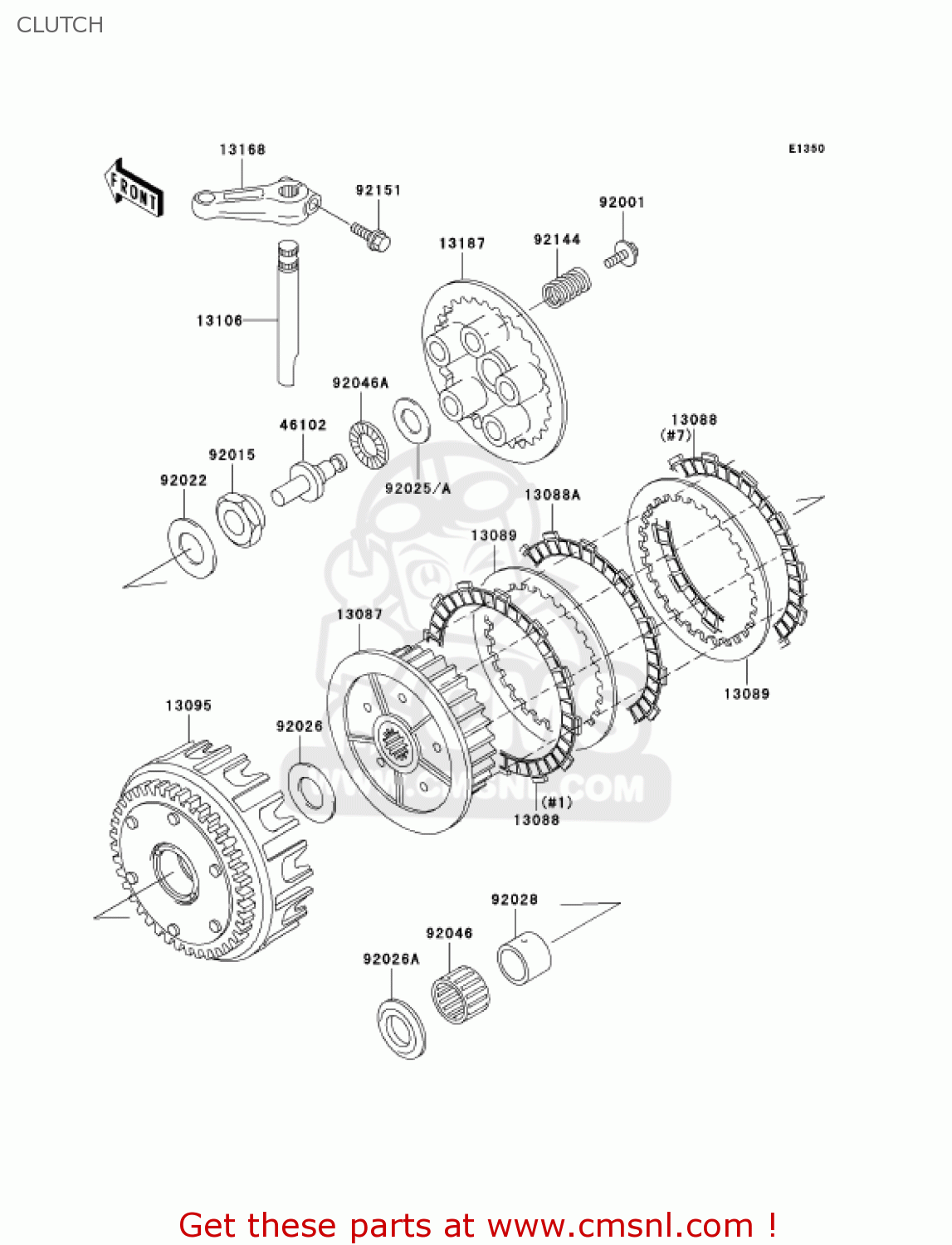 CLUTCH ZR750H4 2004 CANADA