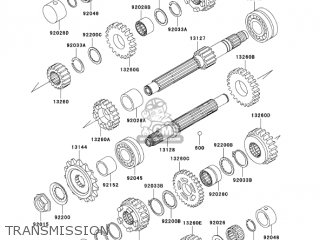 TRANSMISSION - ZR750H4 2004 CANADA