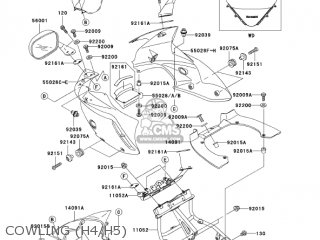COWLING (H4/H5) - ZR750H4 2004 CANADA