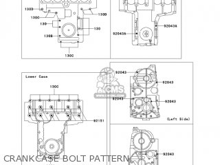 CRANKCASE BOLT PATTERN - ZR750H4 2004 CANADA