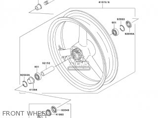 FRONT WHEEL - ZR750H4 2004 CANADA