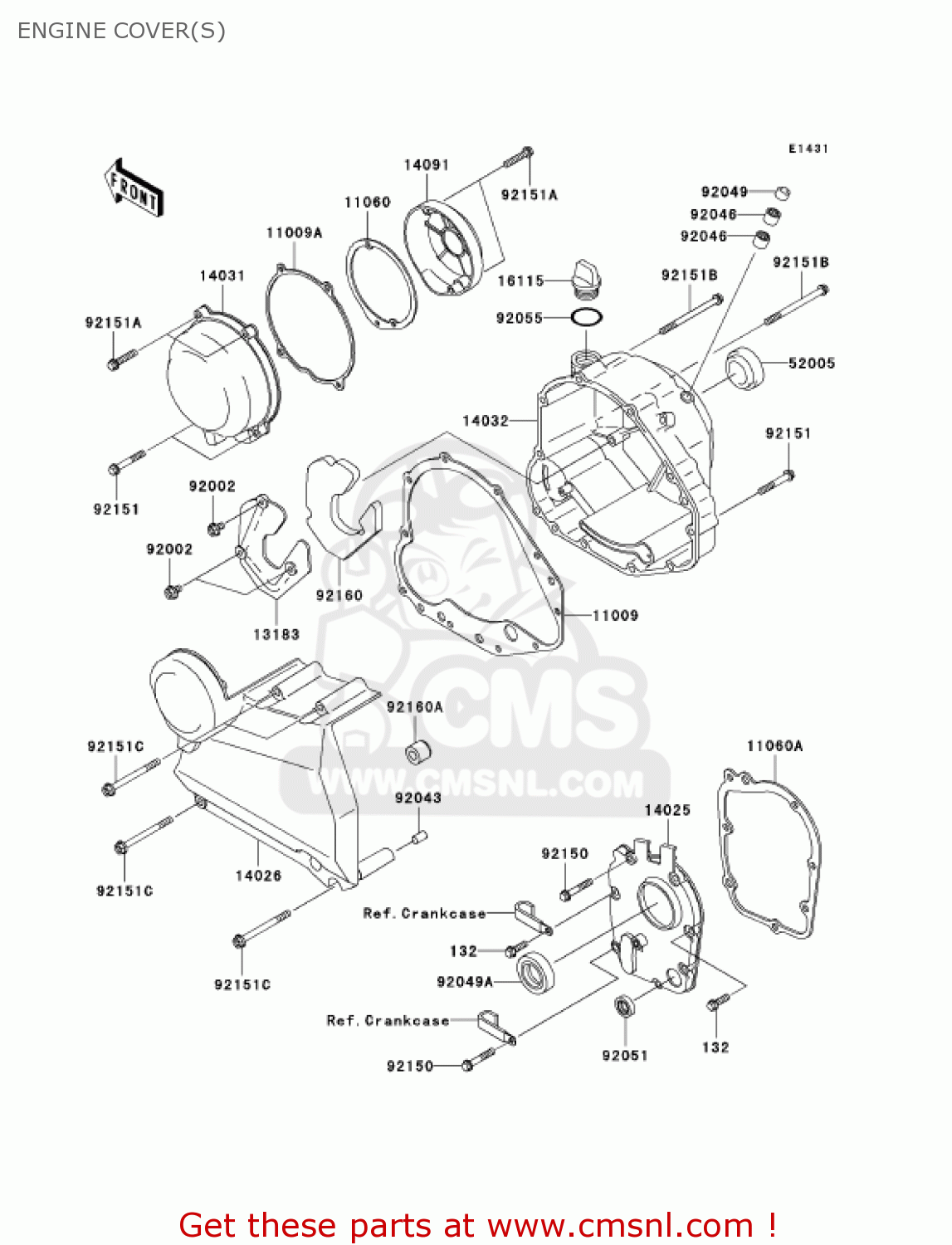 ENGINE COVER(S) ZR750H5 2005 CANADA