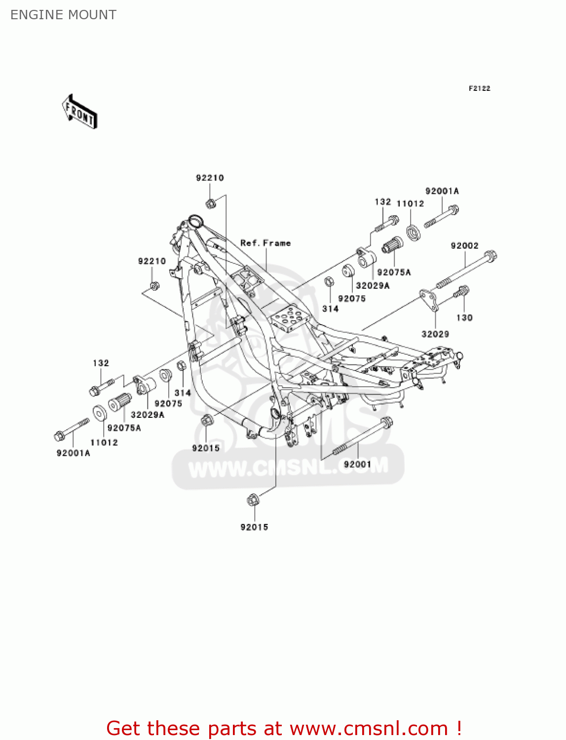 ENGINE MOUNT ZR750H5 2005 CANADA