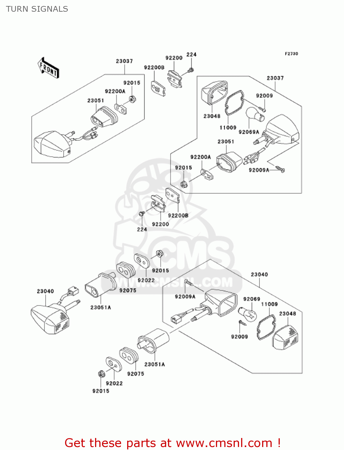 TURN SIGNALS ZR750H5 2005 CANADA