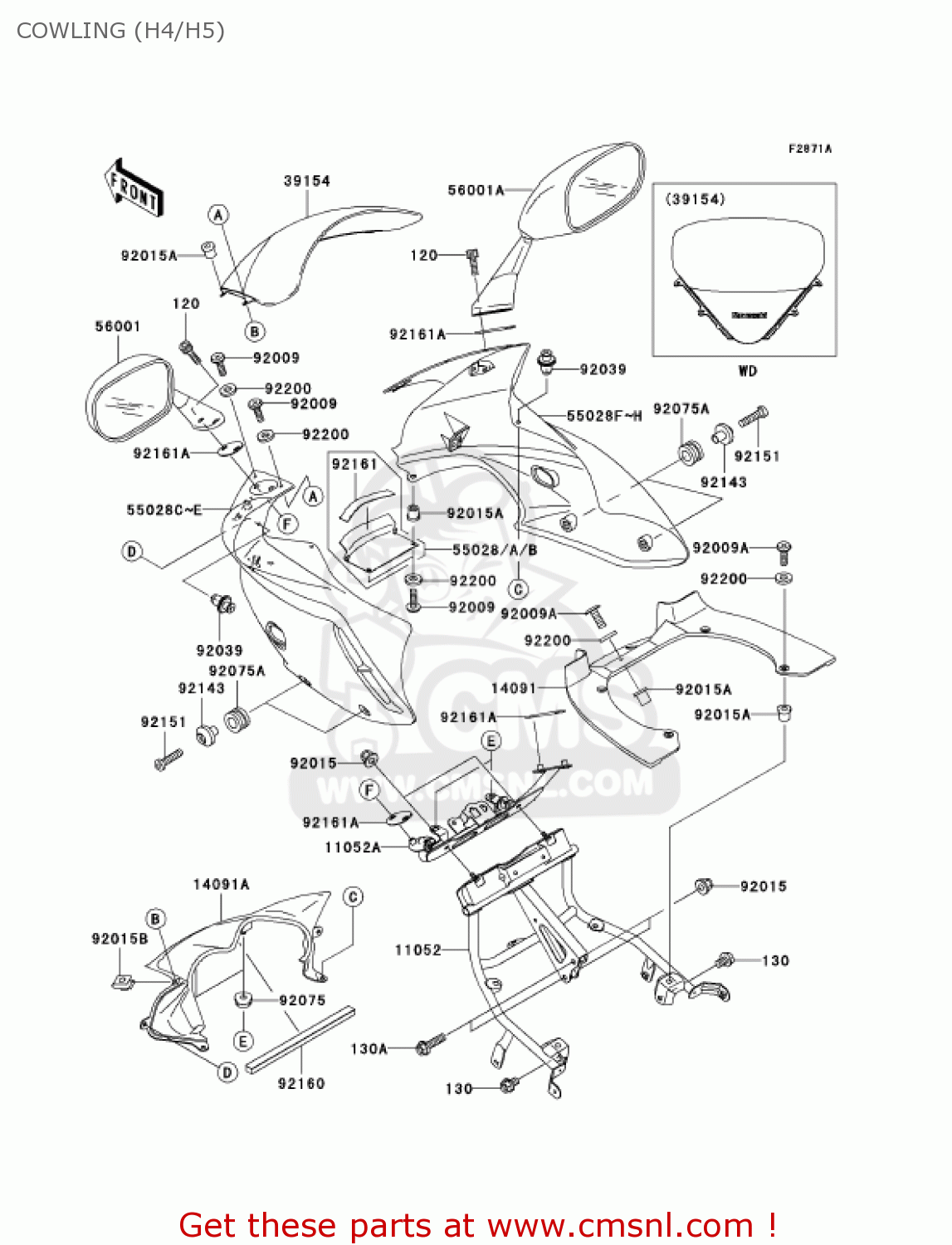COWLING (H4/H5) ZR750H5 2005 CANADA