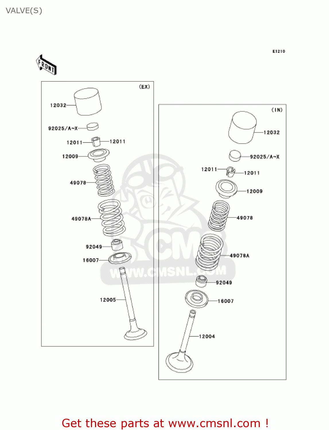 VALVE(S) ZR750H5 2005 CANADA