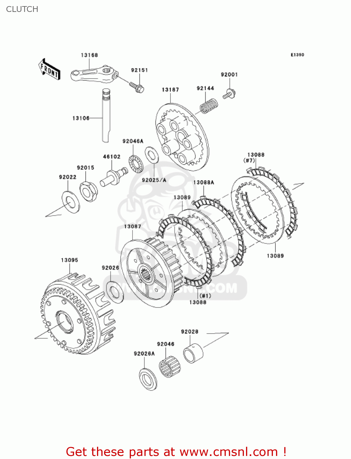 CLUTCH ZR750H5 2005 CANADA