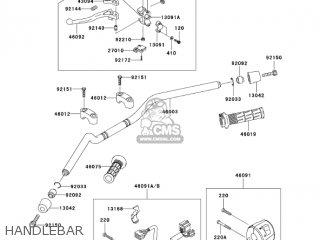 HANDLEBAR - ZR750H5 2005 CANADA