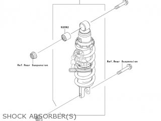 SHOCK ABSORBER(S) - ZR750K1 Z750S 2005 USA CALIFORNIA CANADA