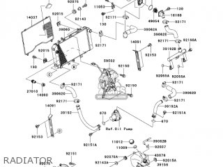RADIATOR - ZR750K1 Z750S 2005 USA CALIFORNIA CANADA