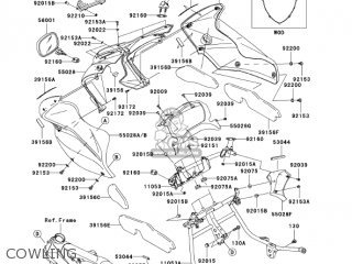 COWLING - ZR750K1 Z750S 2005 USA CALIFORNIA CANADA
