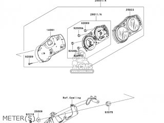 METER(S) - ZR750K1 Z750S 2005 USA CALIFORNIA CANADA