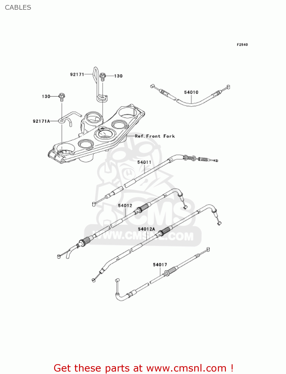 CABLES ZR750K6F Z750S 2006 USA CALIFORNIA CANADA