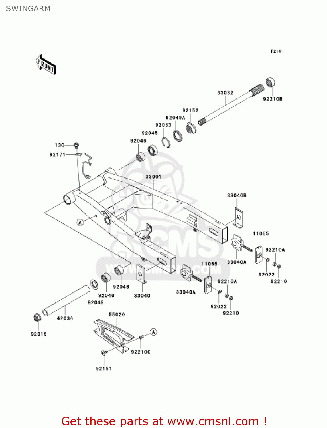SWINGARM ZR750K6F Z750S 2006 USA CALIFORNIA CANADA