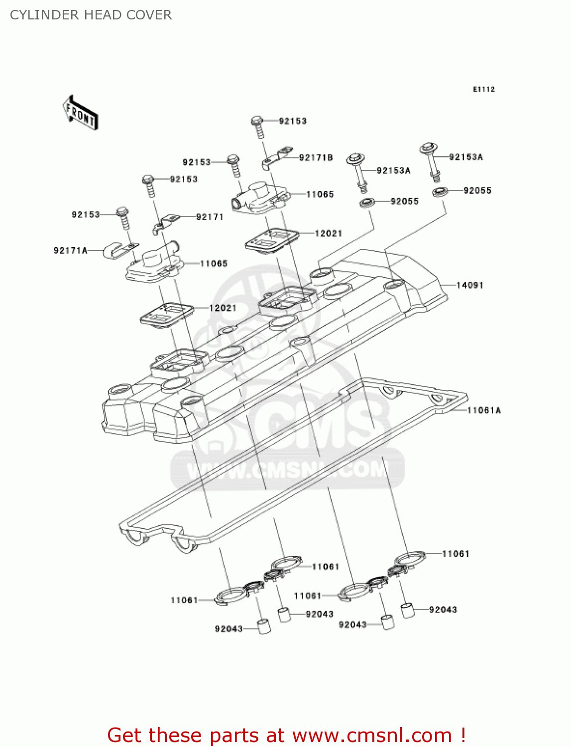 CYLINDER HEAD COVER ZR750K6F Z750S 2006 USA CALIFORNIA CANADA