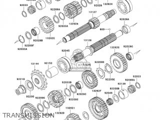 TRANSMISSION - ZR750K6F Z750S 2006 USA CALIFORNIA CANADA