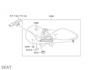 SEAT - ZR750K6F Z750S 2006 USA CALIFORNIA CANADA