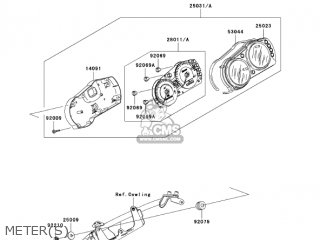 METER(S) - ZR750K6F Z750S 2006 USA CALIFORNIA CANADA