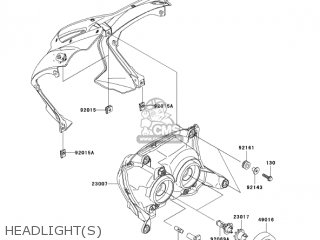 HEADLIGHT(S) - ZR750K6F Z750S 2006 USA CALIFORNIA CANADA