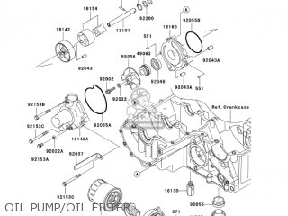 OIL PUMP/OIL FILTER - ZR750K6F Z750S 2006 USA CALIFORNIA CANADA