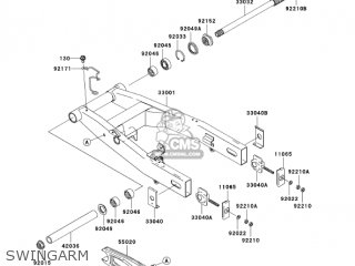 SWINGARM - ZR750K6F Z750S 2006 USA CALIFORNIA CANADA