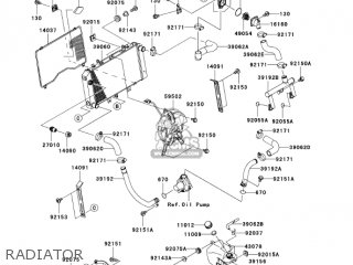 RADIATOR - ZR750K6F Z750S 2006 USA CALIFORNIA CANADA