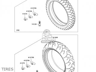 TIRES - ZR750K6F Z750S 2006 USA CALIFORNIA CANADA