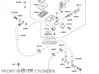 FRONT MASTER CYLINDER - ZR750K6F Z750S 2006 USA CALIFORNIA CANADA