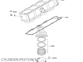 CYLINDER/PISTON(S) - ZR750K6F Z750S 2006 USA CALIFORNIA CANADA