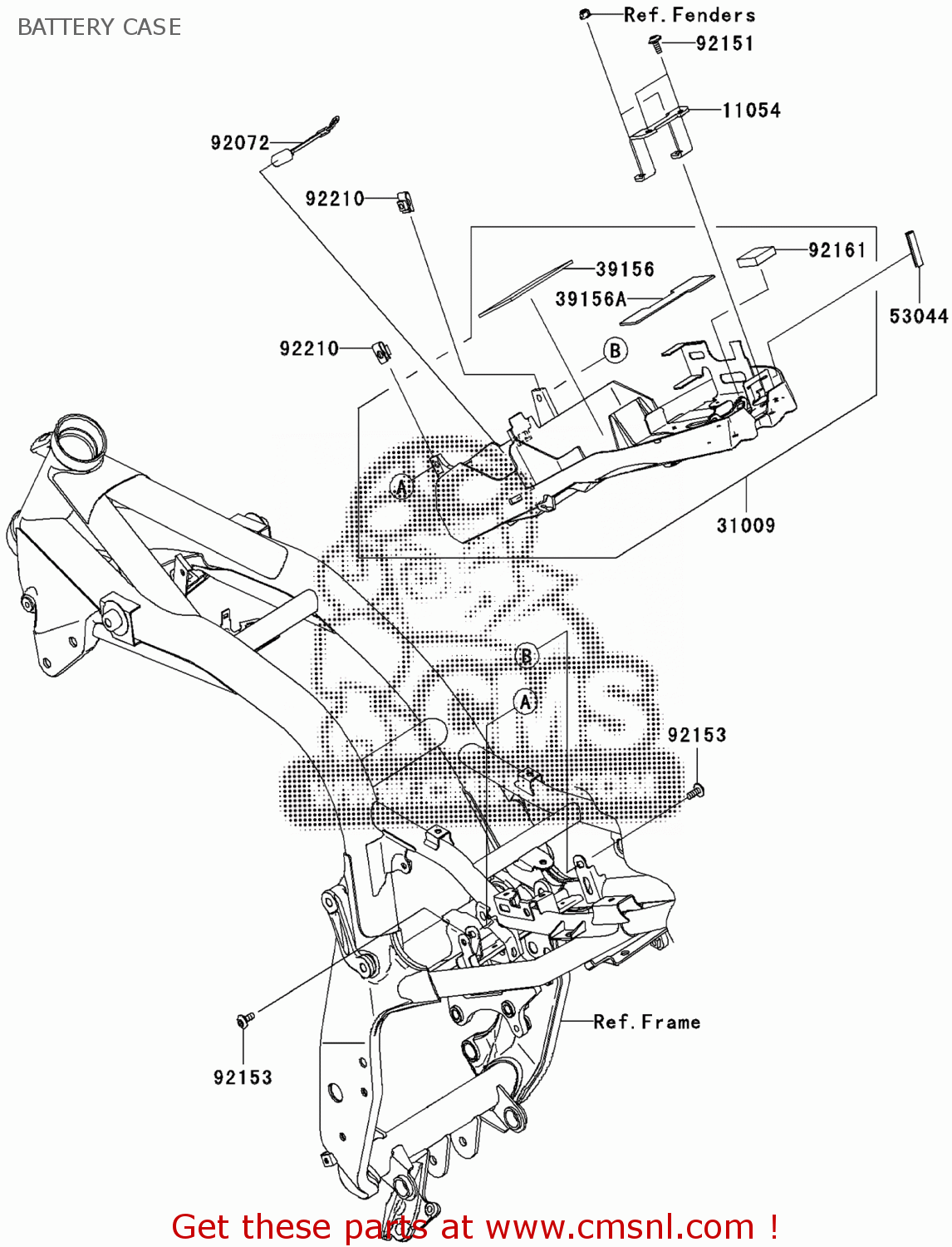Kawasaki ZR750MAF Z750 ABS 2010 EUROPE,MIDDLE EAST,AFRICA,UK BATTERY