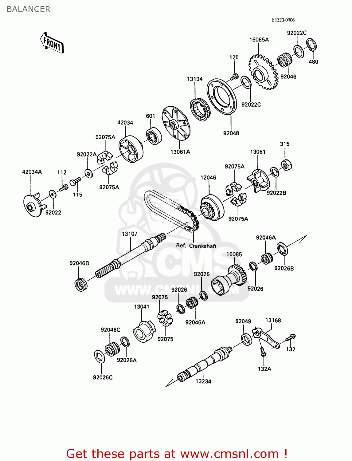 BALANCER ZX1000A1 GPZ1000RX 1986 EUROPE FR UK FG GR IT NR SD SP ST