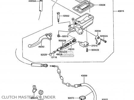 CLUTCH MASTER CYLINDER - ZX1000A1 GPZ1000RX 1986 EUROPE FR UK FG GR IT NR SD SP ST