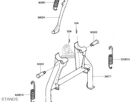 STANDS - ZX1000A1 NINJA 1000R 1986 USA CALIFORNIA CANADA