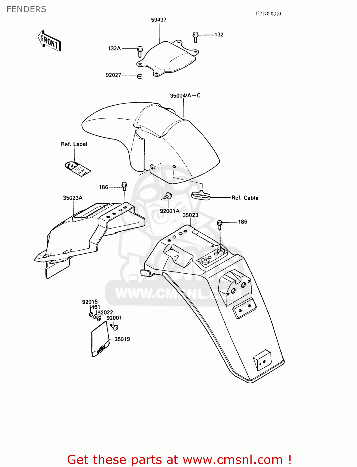 FENDERS ZX1000A2 GPZ1000RX 1987 EUROPE FG IT NR SD SP