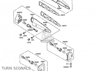 TURN SIGNALS - ZX1000A2 GPZ1000RX 1987 EUROPE FG IT NR SD SP