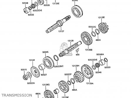 TRANSMISSION - ZX1000A3 GPZ1000RX 1988 EUROPE UK FR
