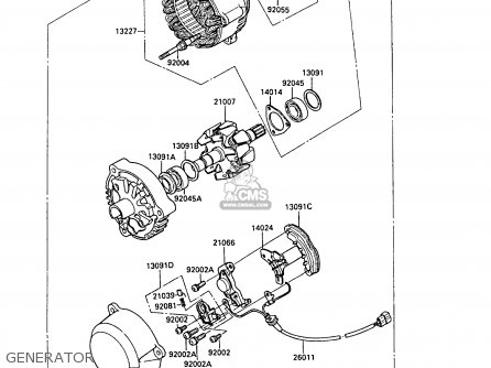GENERATOR - ZX1000A3 GPZ1000RX 1988 EUROPE UK FR