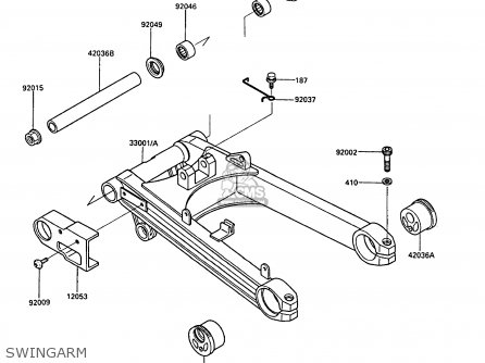 SWINGARM - ZX1000A3 GPZ1000RX 1988 EUROPE UK FR