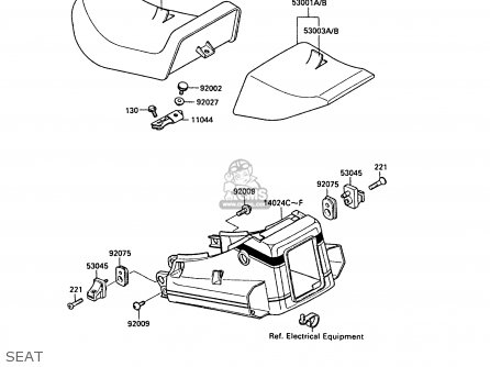 SEAT - ZX1000A3 GPZ1000RX 1988 EUROPE UK FR