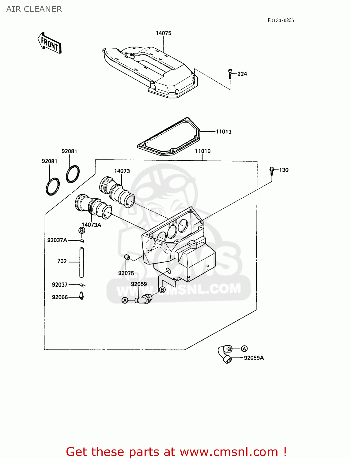 AIR CLEANER ZX1000A3A GPZ1000RX 1988 UNITED KINGDOM