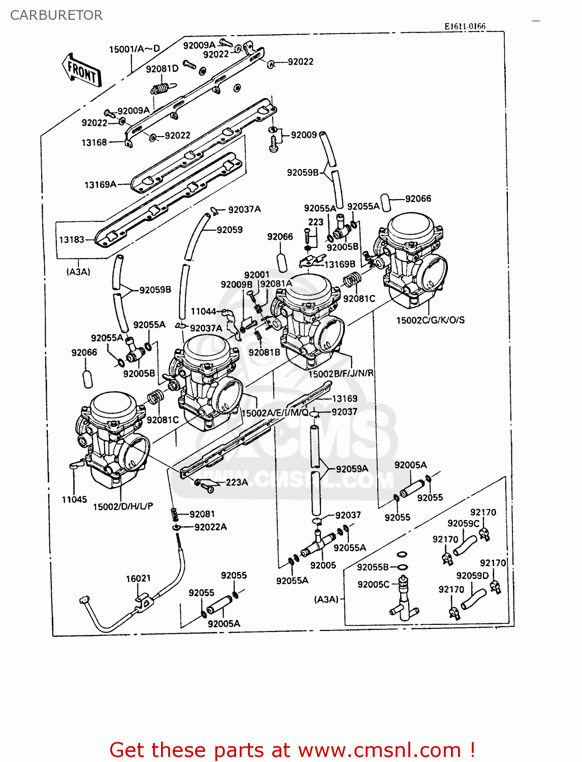 CARBURETOR ZX1000A3A GPZ1000RX 1988 UNITED KINGDOM
