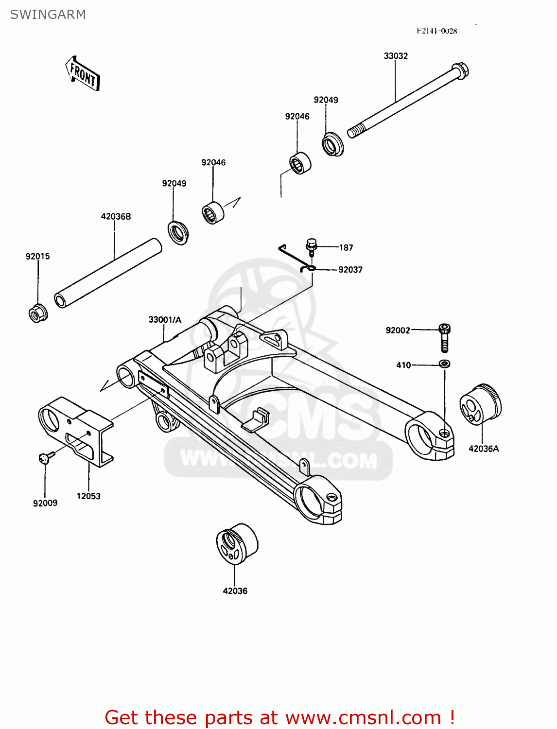 SWINGARM ZX1000A3A GPZ1000RX 1988 UNITED KINGDOM