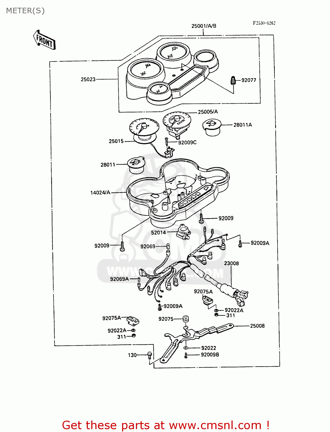 METER(S) ZX1000A3A GPZ1000RX 1988 UNITED KINGDOM