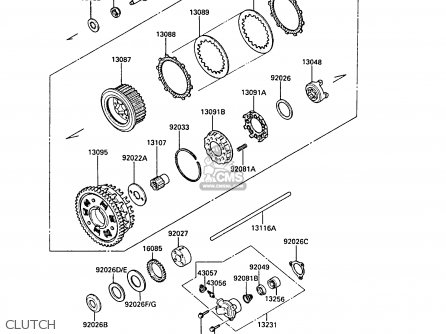 CLUTCH - ZX1000A3A GPZ1000RX 1988 UNITED KINGDOM